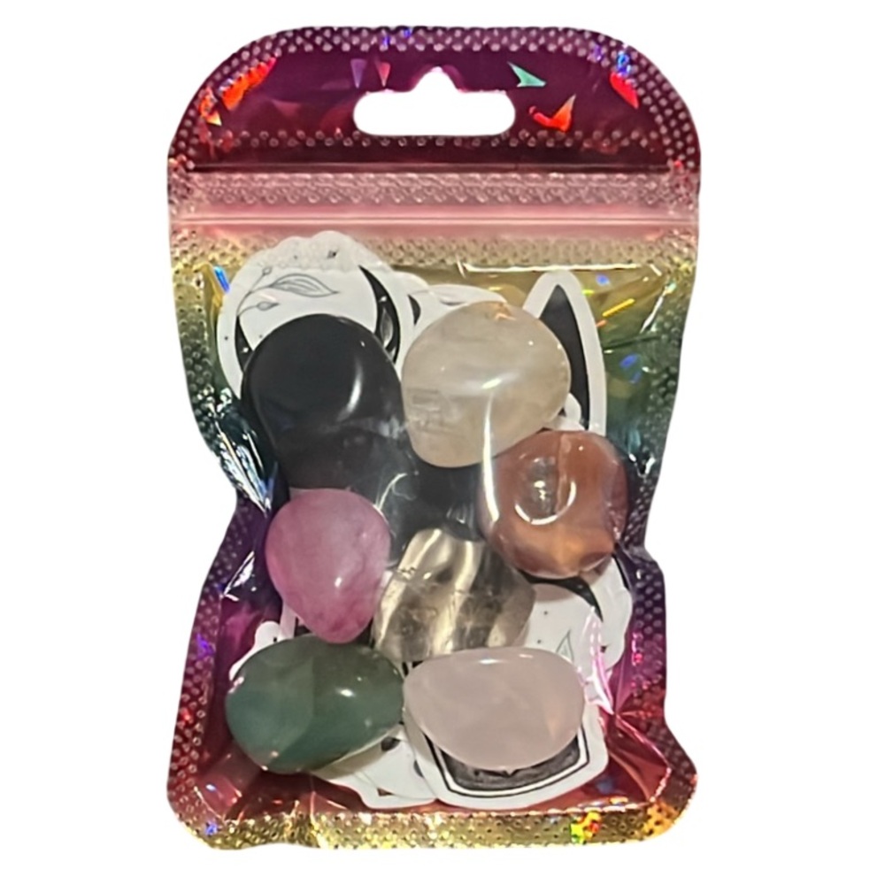 Whimsical Multicolor Crystal Gemstone Set 7 Gift Pack